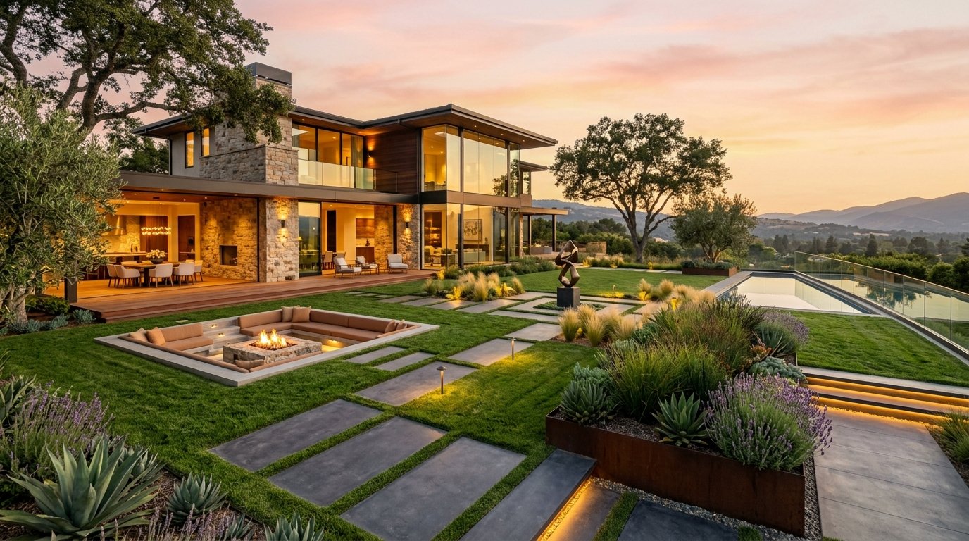 5 beautiful lawn design ideas Design #4
