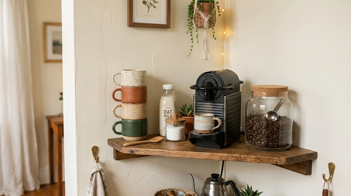 11 Charming Coffee Bar Station Ideas for Small Spaces That Feel Big on Style - IMG03