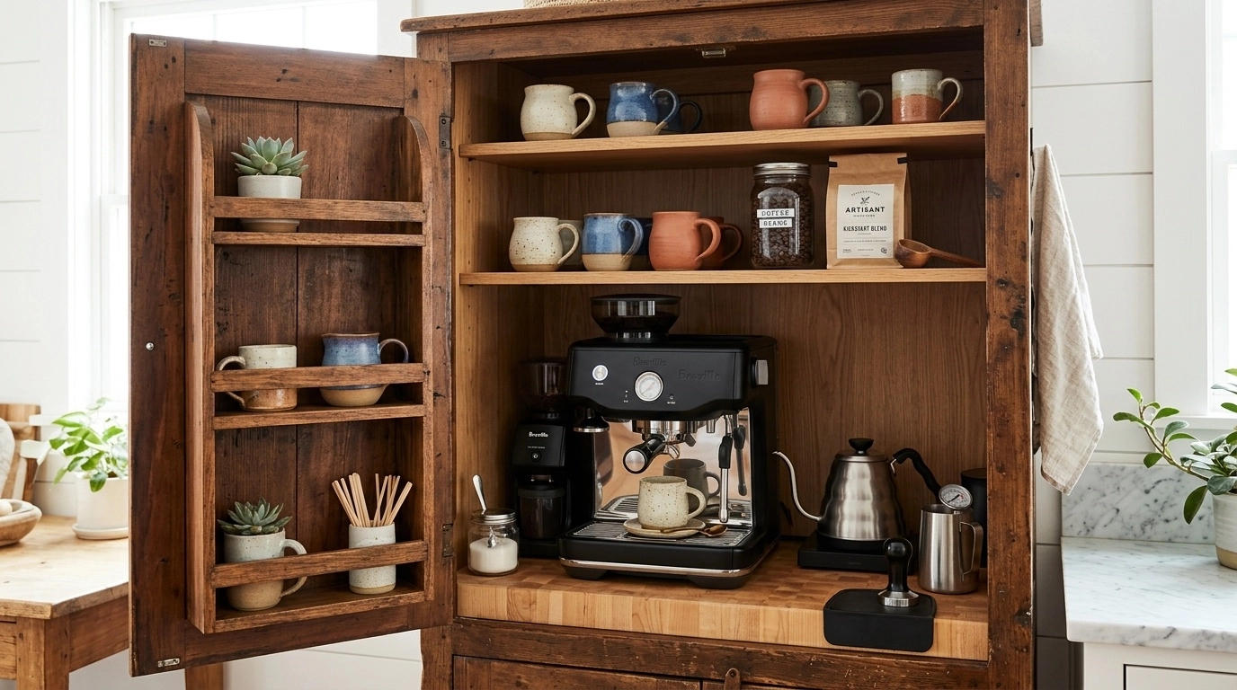 11 Charming Coffee Bar Station Ideas for Small Spaces That Feel Big on Style - IMG04