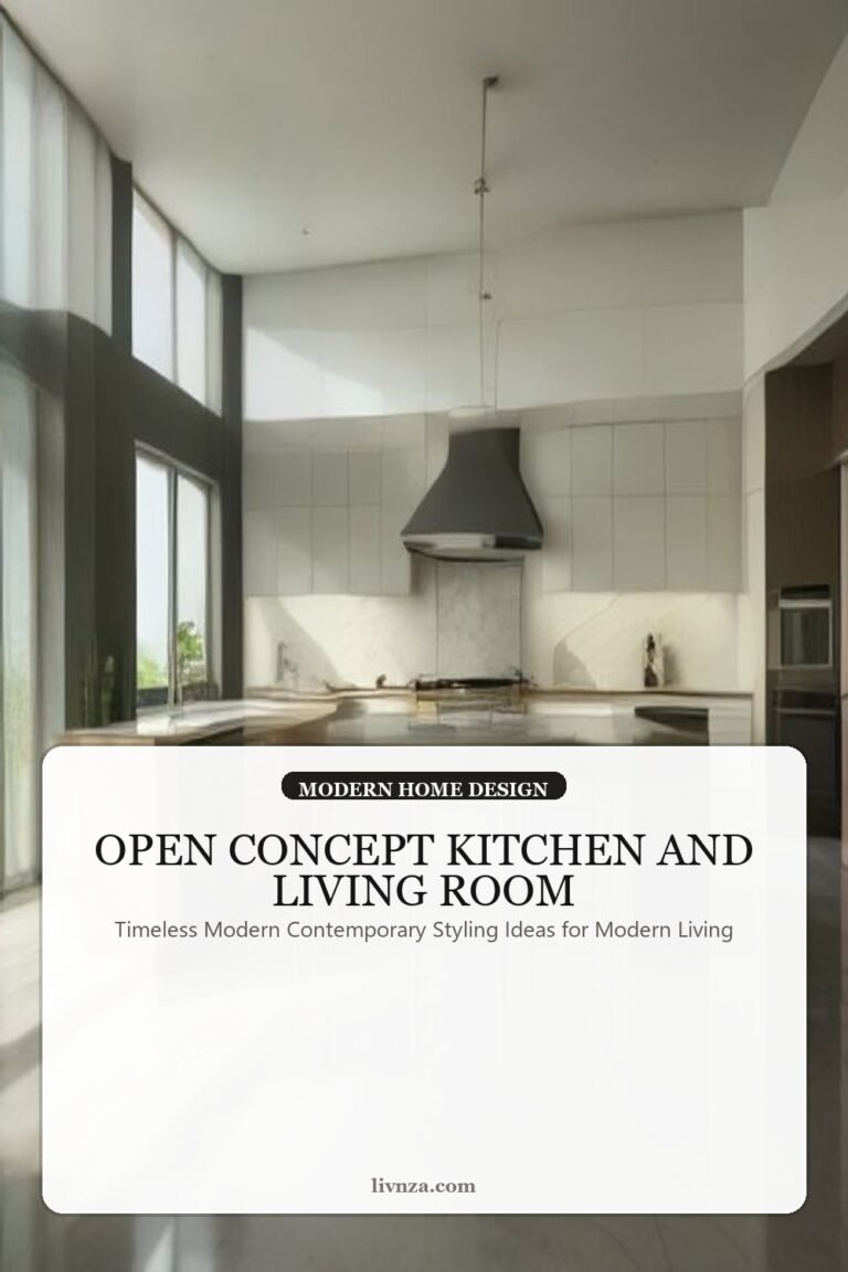 Open concept kitchen and living room - Open concept kitchen and living room